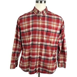 Eddie Bauer Heavy Flannel Shirt (L)